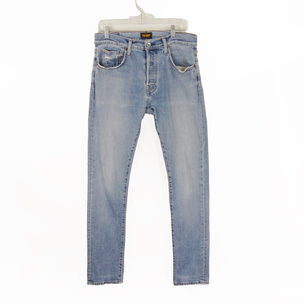 C.O.F Circle of Friends Blue Straight Leg Denim Jeans